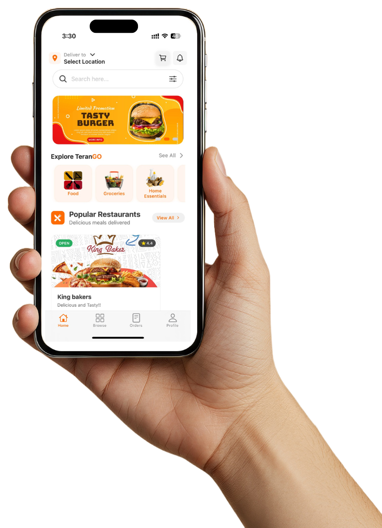 TeranGO Super App — Food, Groceries, Real Estate & More